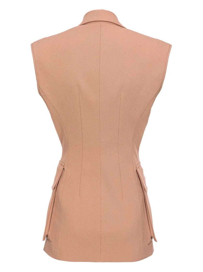 Pinko Tailored Single-Breasted Waistcoat With Classic Lapel