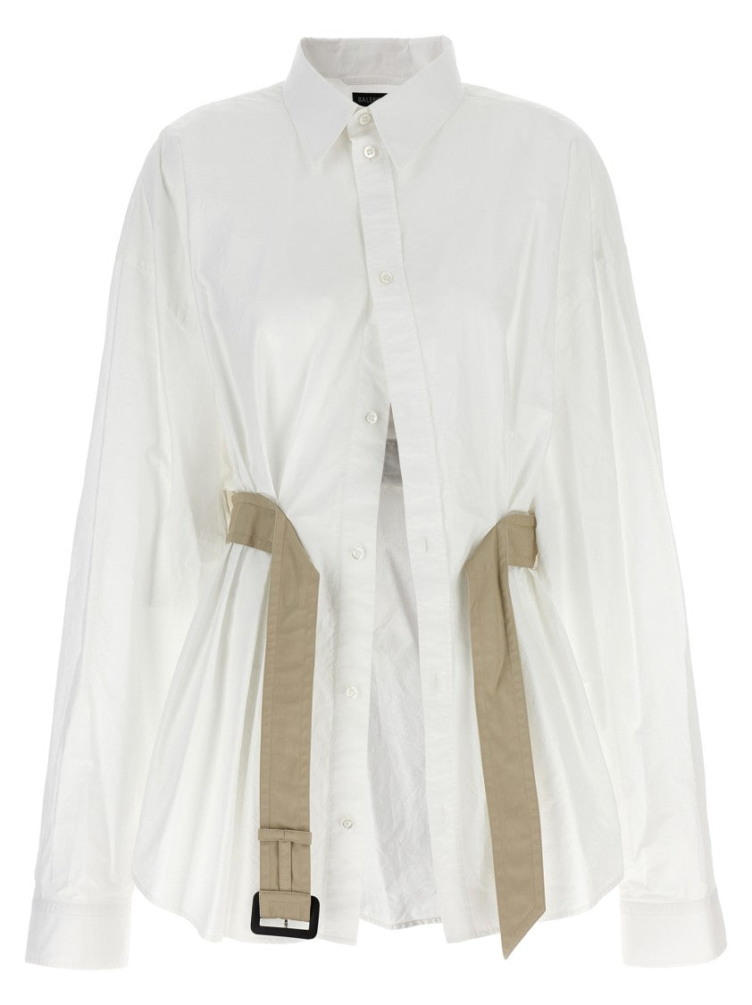 Balenciaga Wrinkled Cotton Shirt