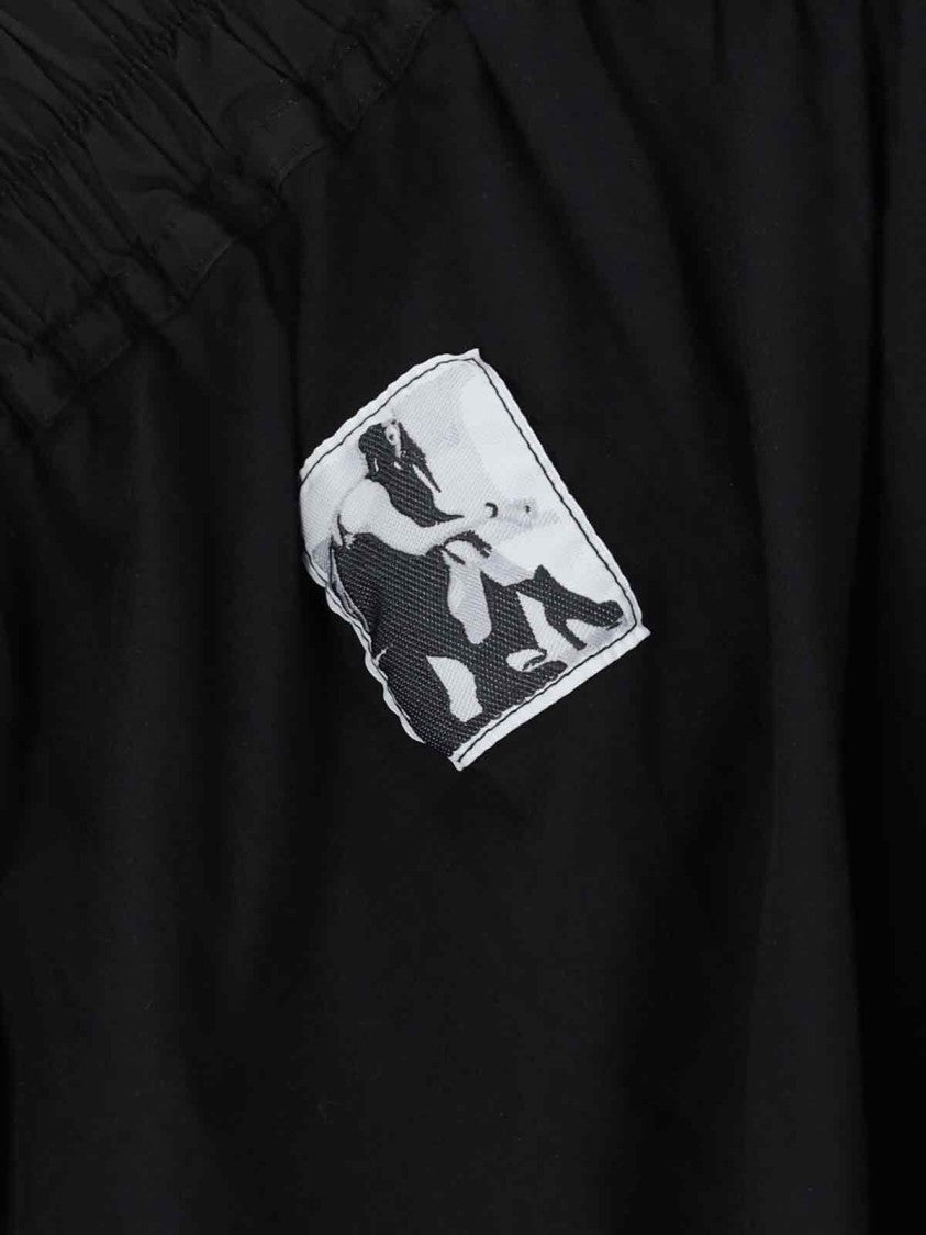 Drkshdw By Rick Owens "Edfu" Asymmetrical Mini Skirt – Black