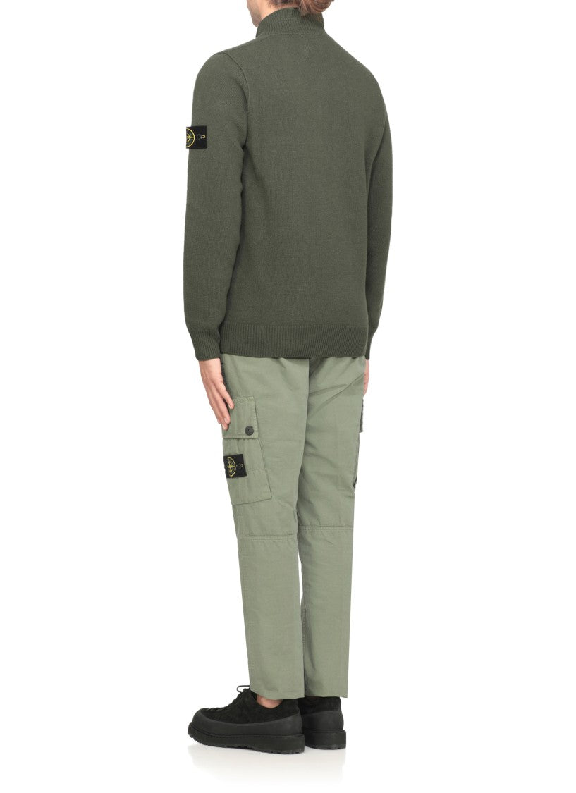 Stone Island High Neck Wool Sweater