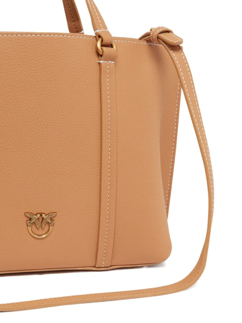 Pinko Carrie Leather Tote Bag