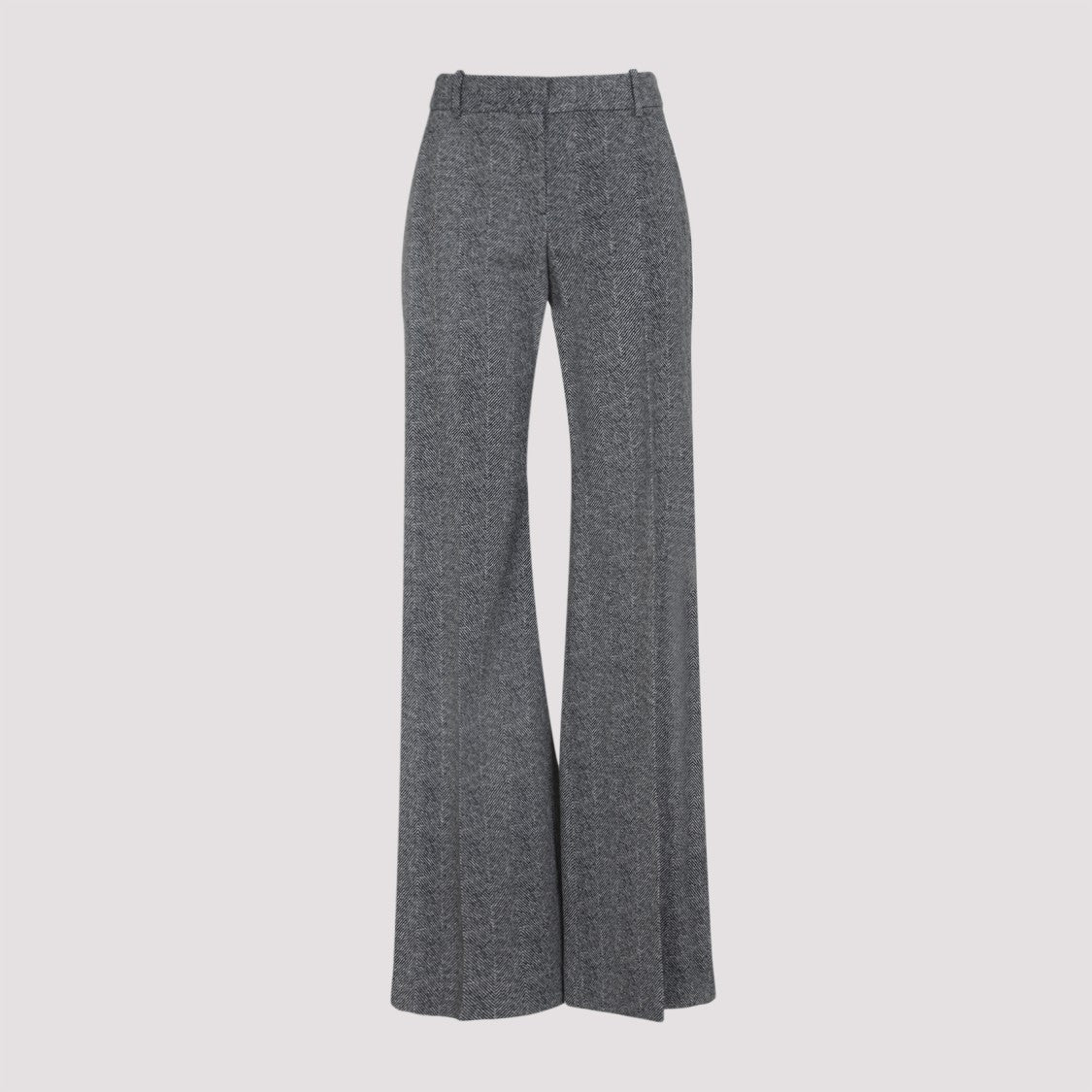 Ermanno Scervino Flared Grey Trousers With Tailored Design