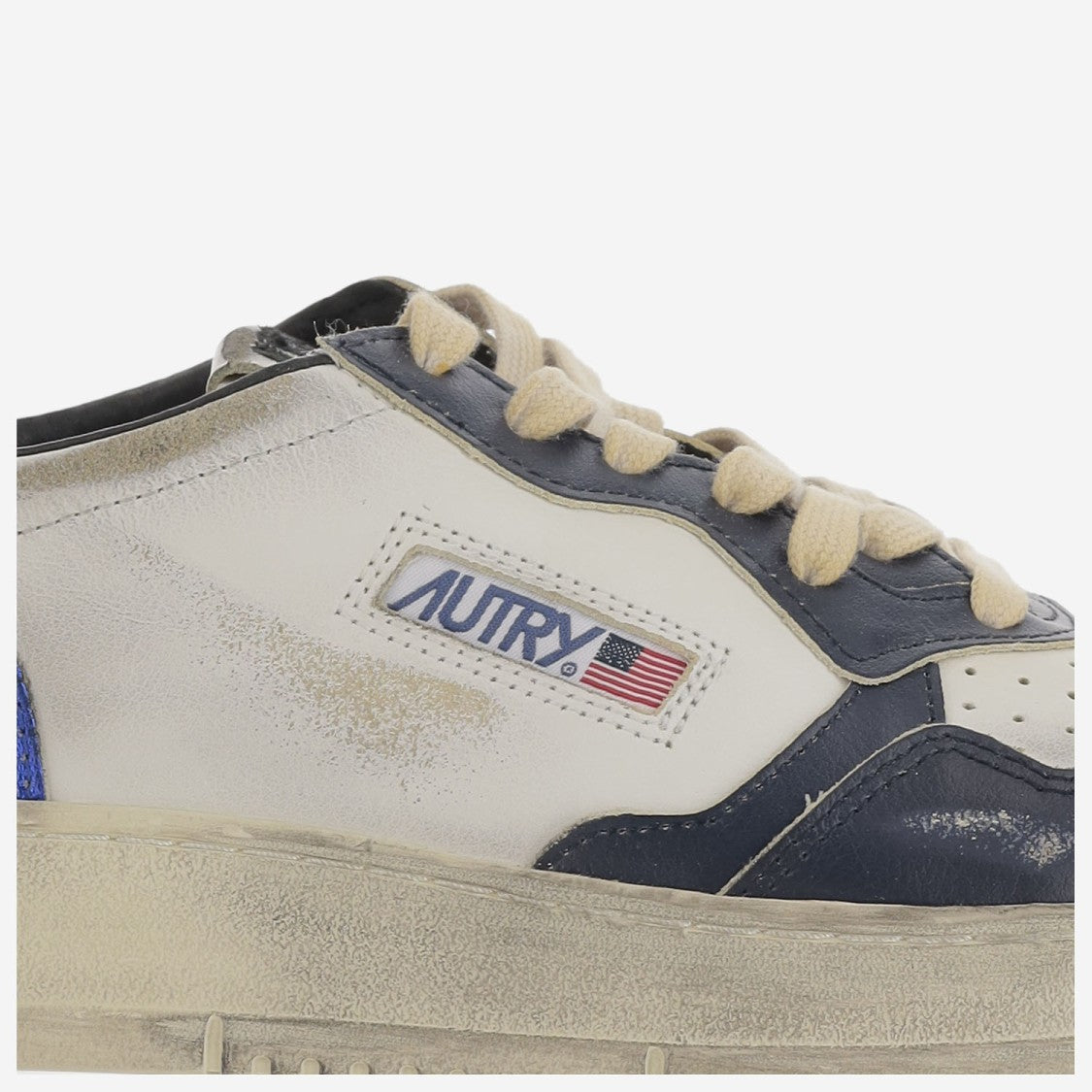 Autry Colorblock Low-Top Sneakers With Lace-Up Front And Signature Details