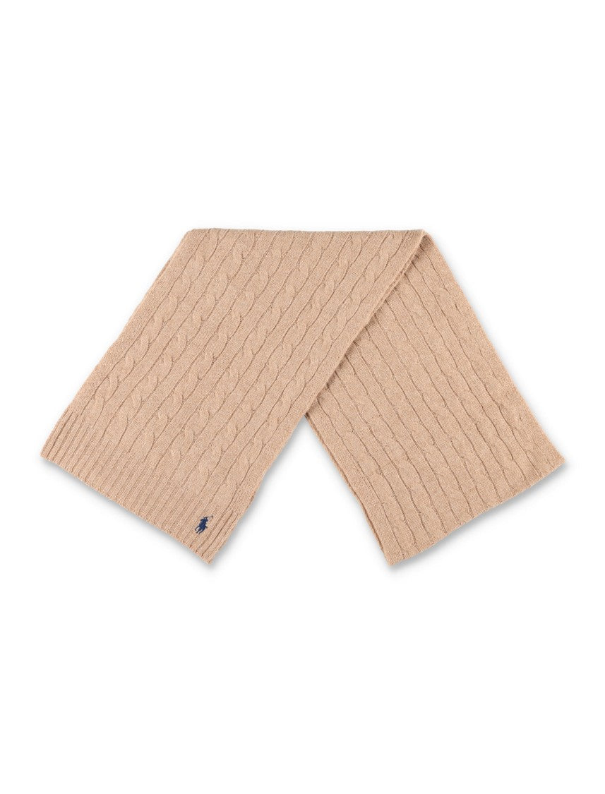 Polo Ralph Lauren Wool Cable Scarf Pony
