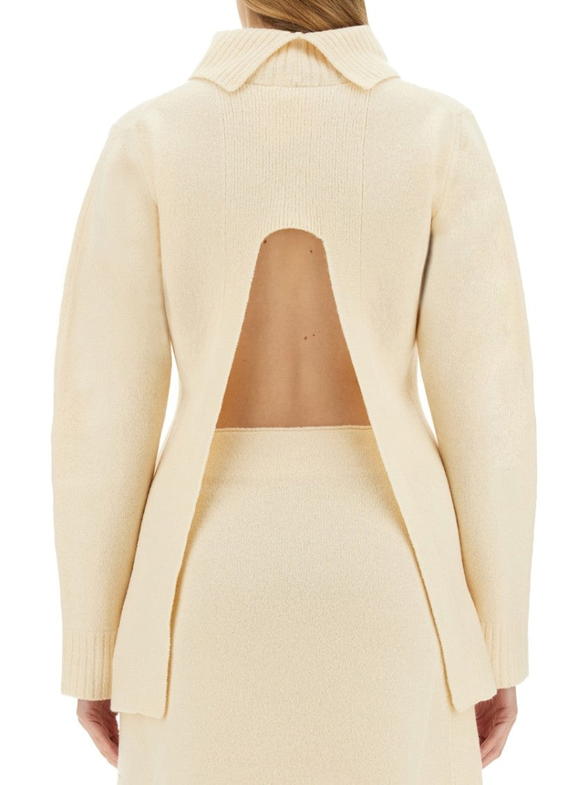 Jil Sander Ribbed Turtleneck Shirt With Oversized Silhouette