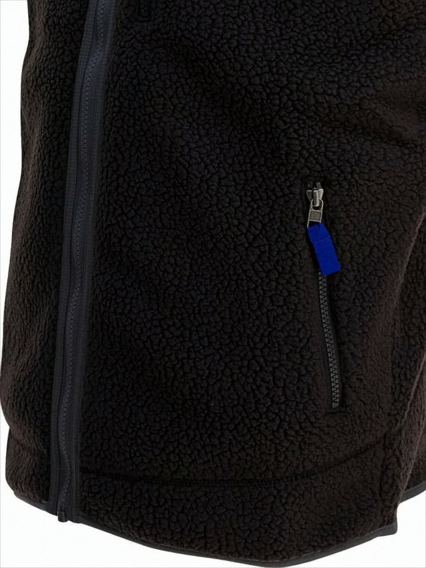 Patagonia Textured Fleece Vest With High Collar
