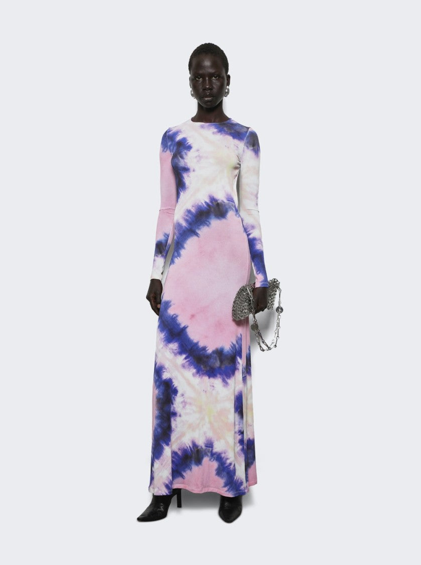 Rabanne Tie Dye Long Dress Tie Dye Pink