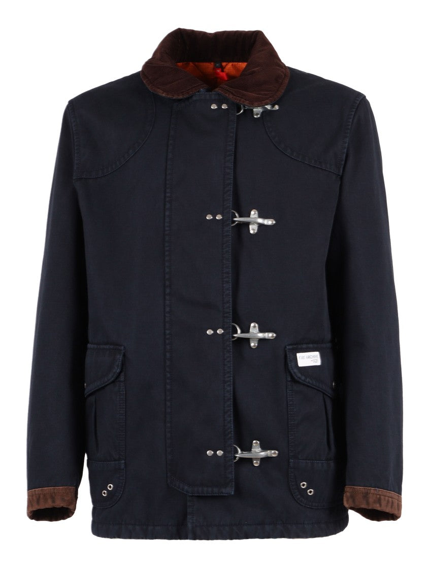 Fay 4 Hooks Archive Classic Button-Up Cotton Shirt