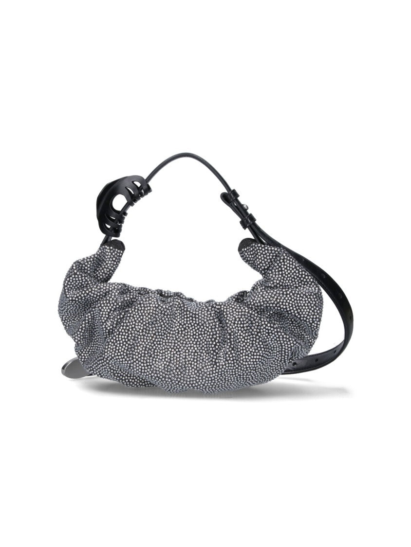 Diesel Contemporary Silver Bag With Structured Design