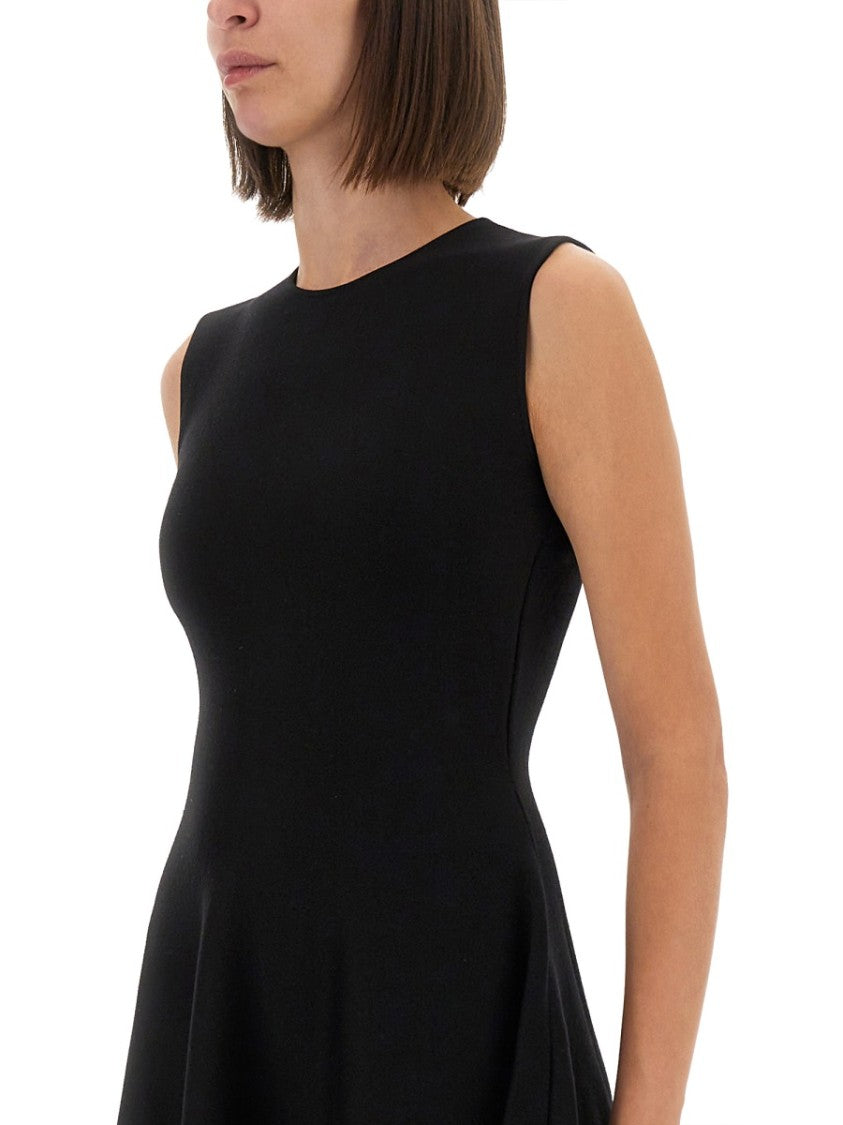 Alexander Mcqueen Asymmetrical Dress With Lace Detailing