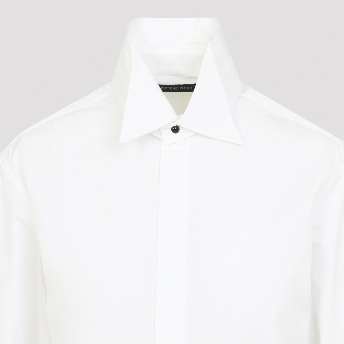 Phoebe Philo Long Sleeve White Shirt In Organic Cotton