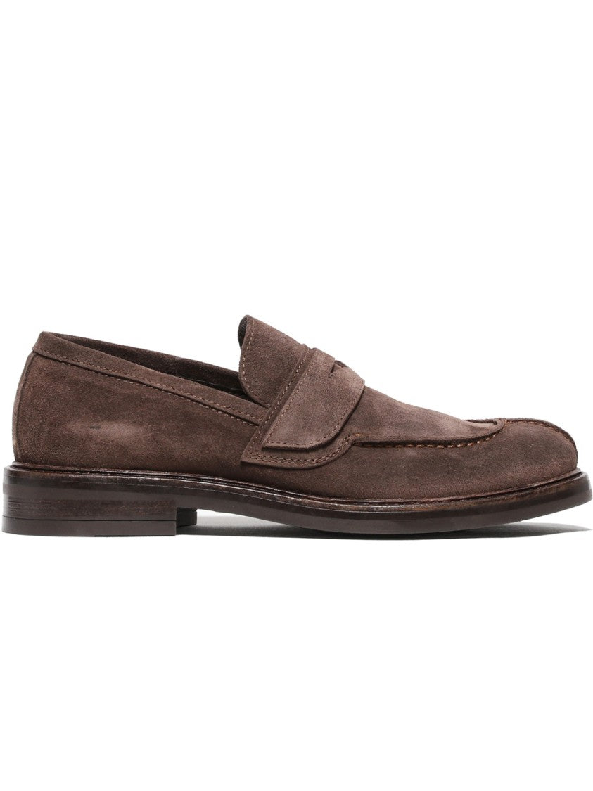 Hundred 100 Ebony Suede Moccasins