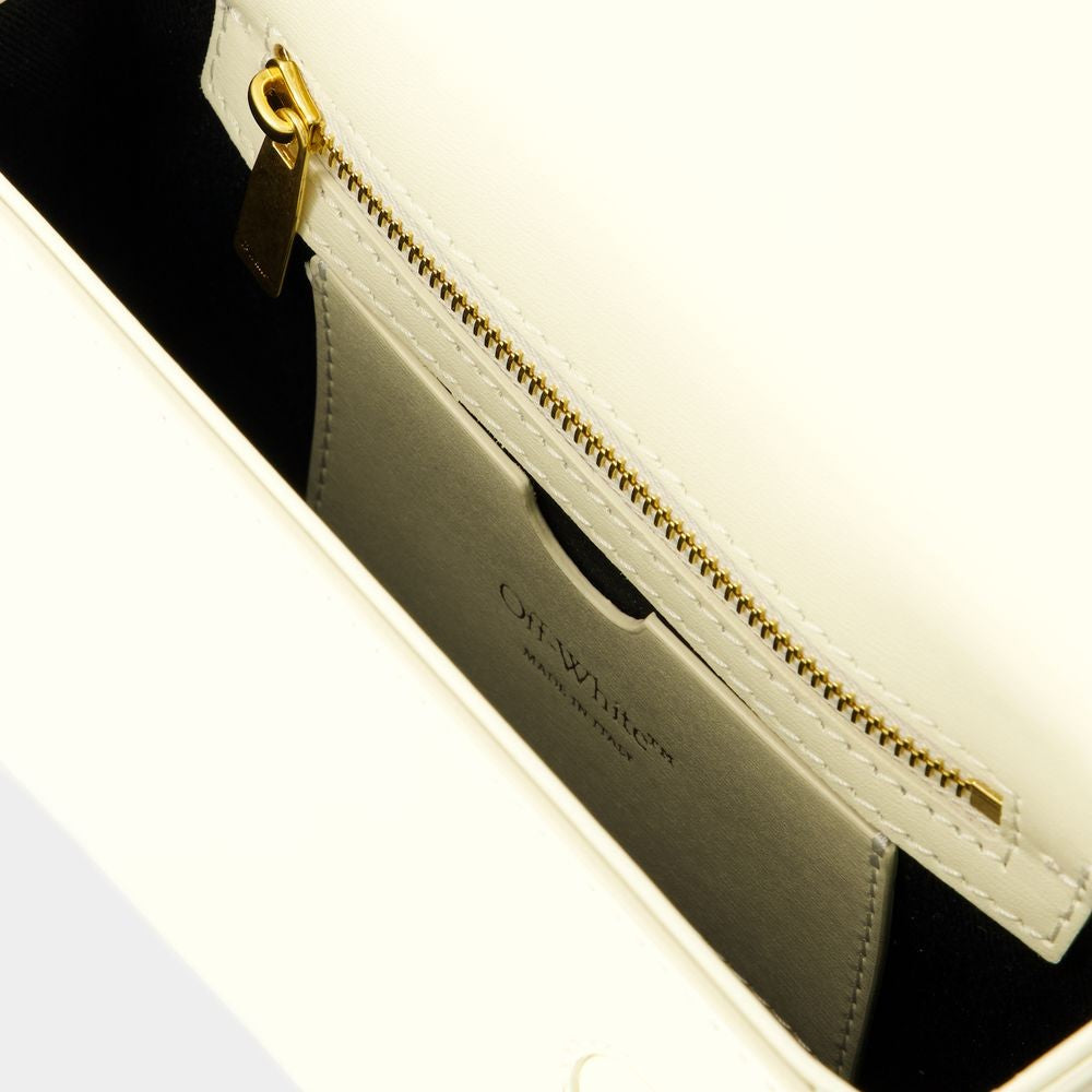 Off-White Hobo Plain Binder Bag - Leather - Beige