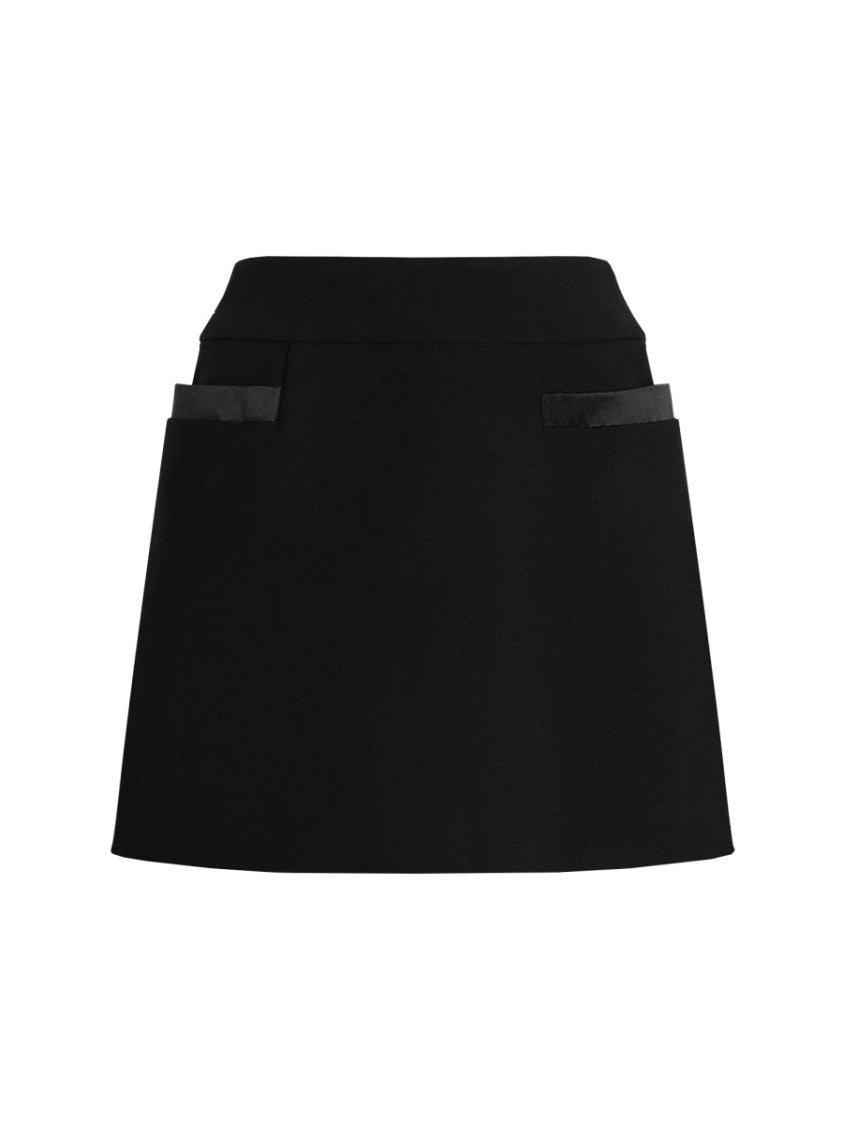 Dolce & Gabbana Double Crepe Basque Skirt