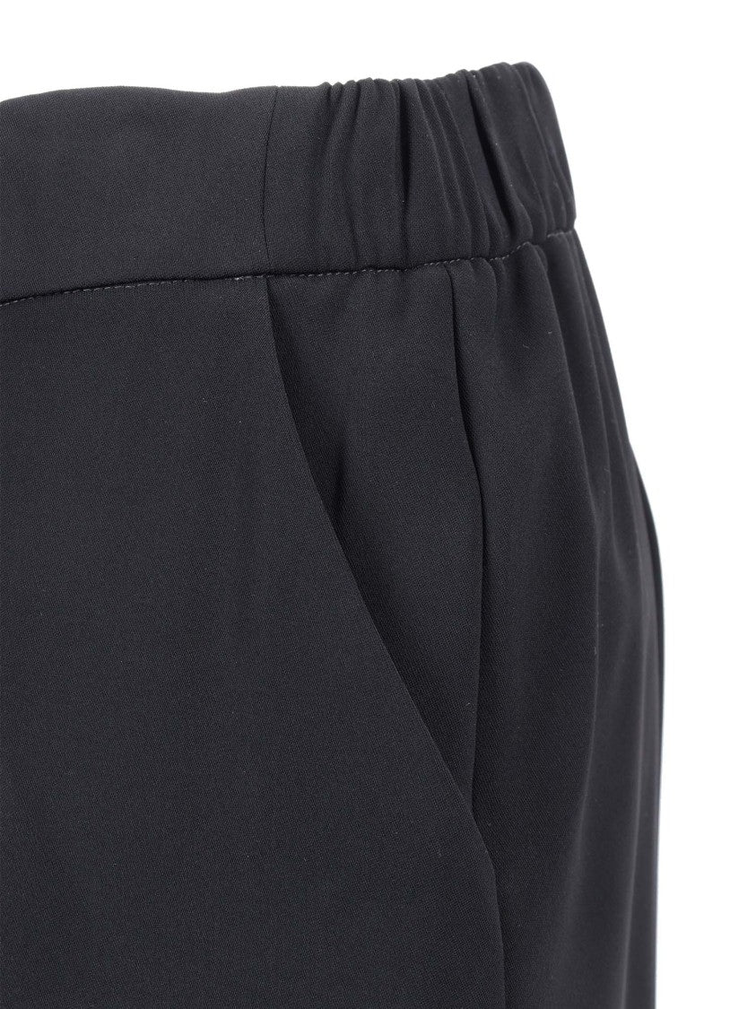 P.A.R.O.S.H. Tapered Trousers With Cuffed Hem And Comfortable Waistband