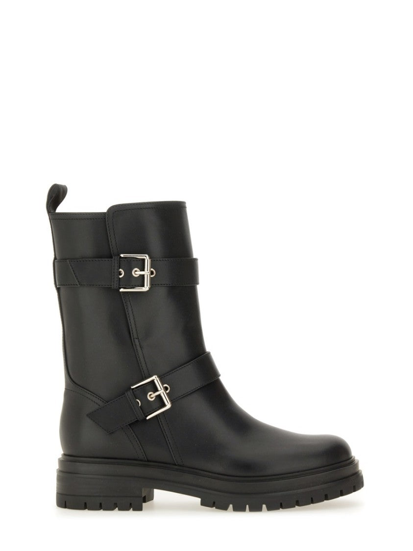 Gianvito Rossi Mid-Calf Black Calfskin Boots