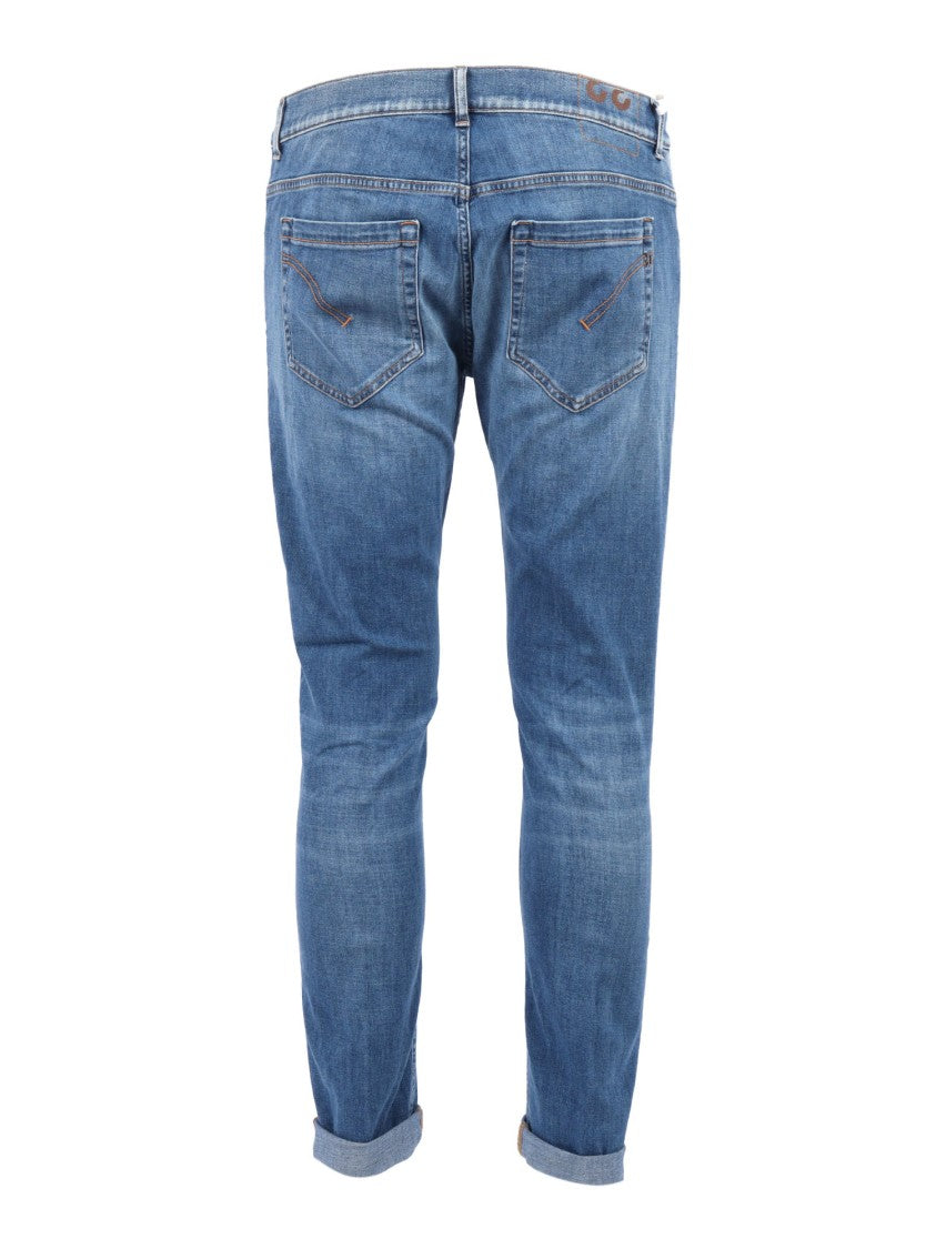 Dondup Slim-Fit Light Blue Jeans With Classic Five-Pocket Design