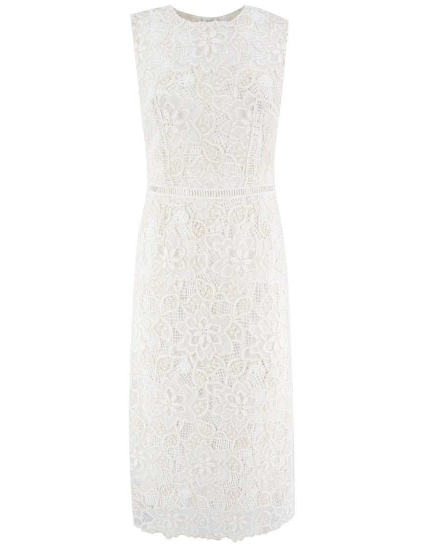Ermanno Firenze Floral Macramé Lace Dress