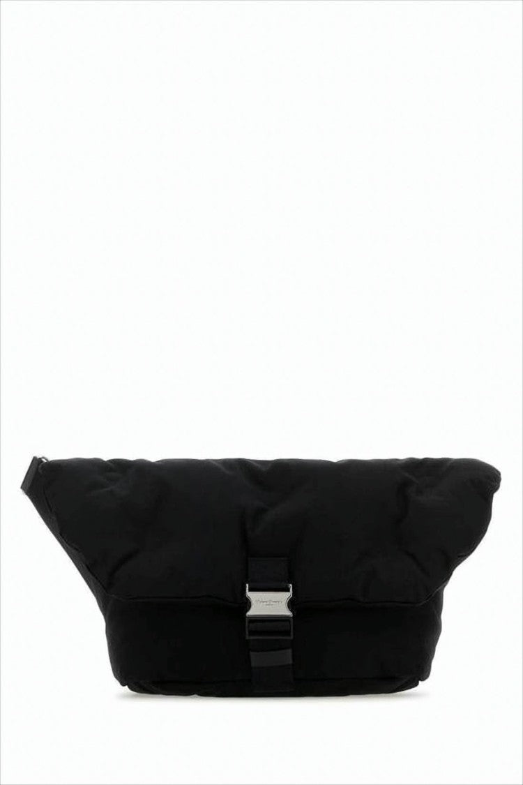 Maison Margiela Quilted Nylon Crossbody Bag With Contrasting Metallic Buckle
