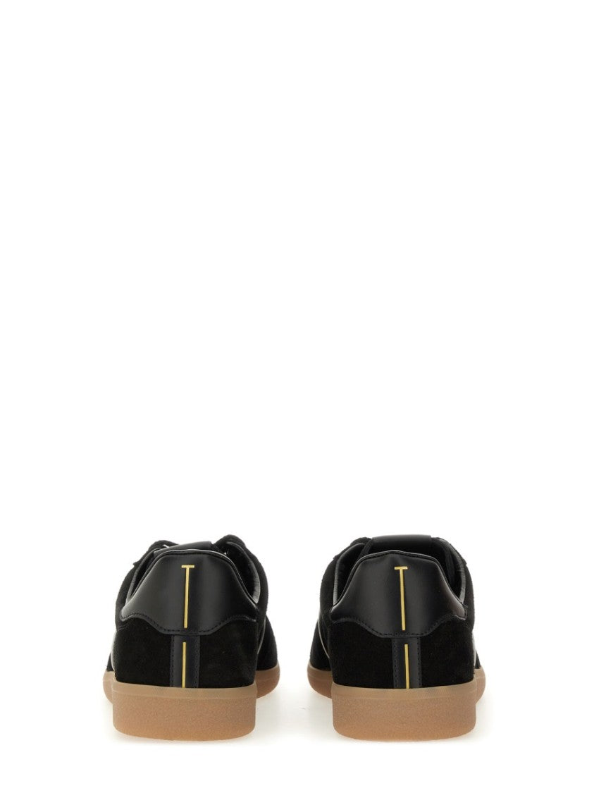 Tom Ford Leather Sneaker With Logo