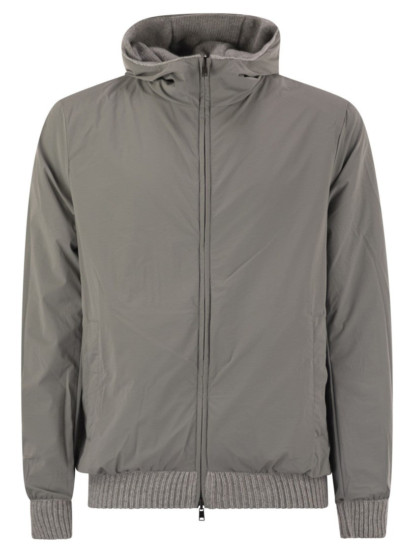 Herno Reversible Padded Wool Bomber Jacket