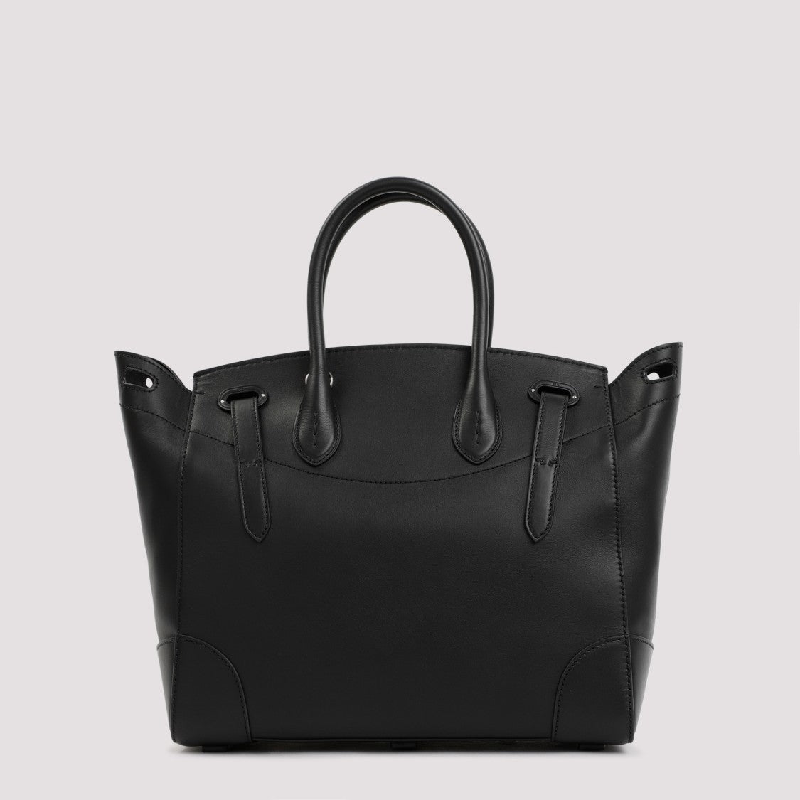 Polo Ralph Lauren Soft Black Calf Leather Ricky 33 Shoulder Bag