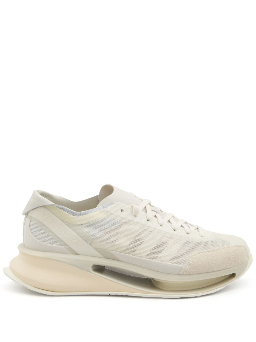 Y-3 White Sneakers With Signature 3-Stripes Logo