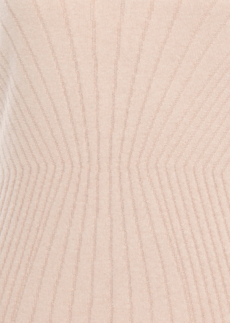 D. Exterior Beige Cashmere Blend Dress