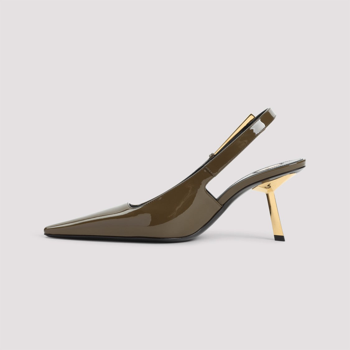 Saint Laurent Lee 75 Green Patent Leather Pumps