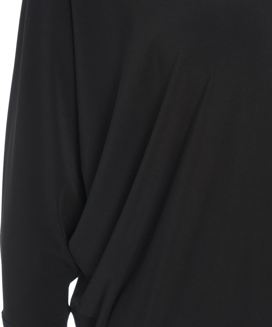 Norma Kamali Relaxed Fit Long-Sleeved T-Shirt With Classic V-Neckline