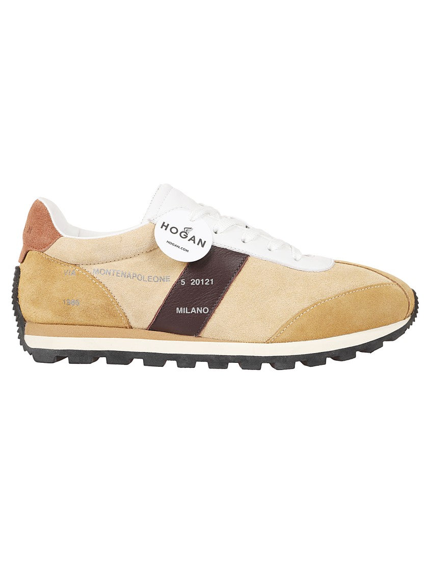 Hogan H671 Leather And Suede Sneakers