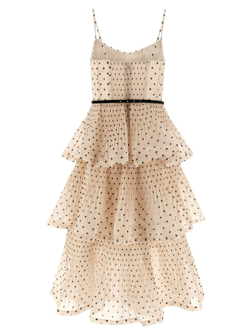Zimmermann 'Pleated Tiered Midi' Dress