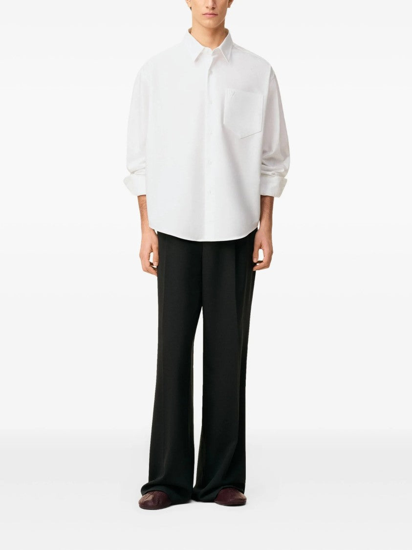 Ami Classic White Shirt With Logo
