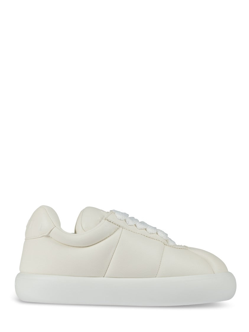 Marni Minimalist White Sneakers With Embossed Branding
