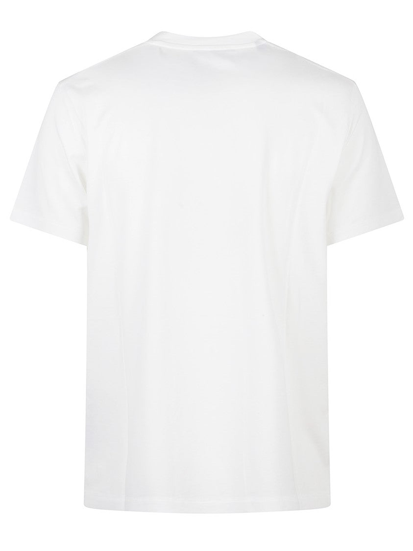 Tom Ford White Cotton T-Shirt With Straight Hem