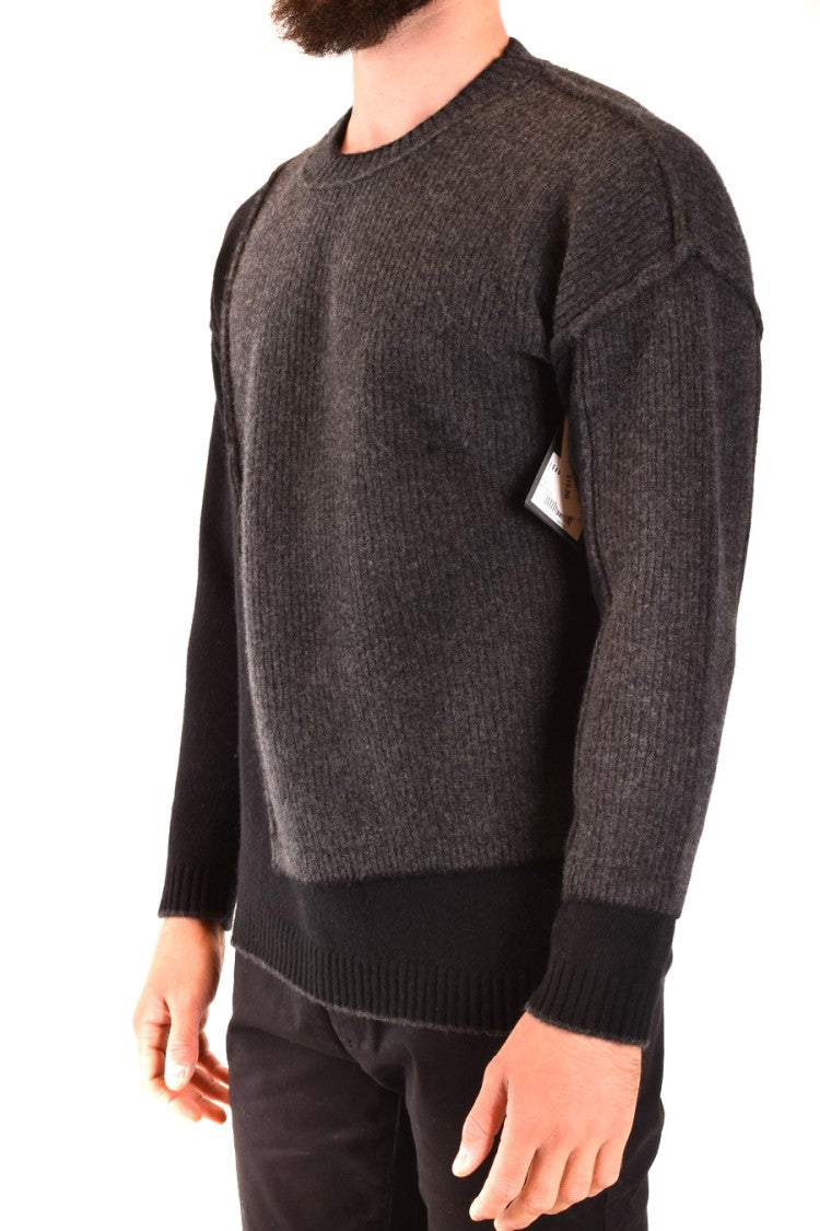 Isabel Benenato Multicolored Knit Sweater With Unique Patchwork Design