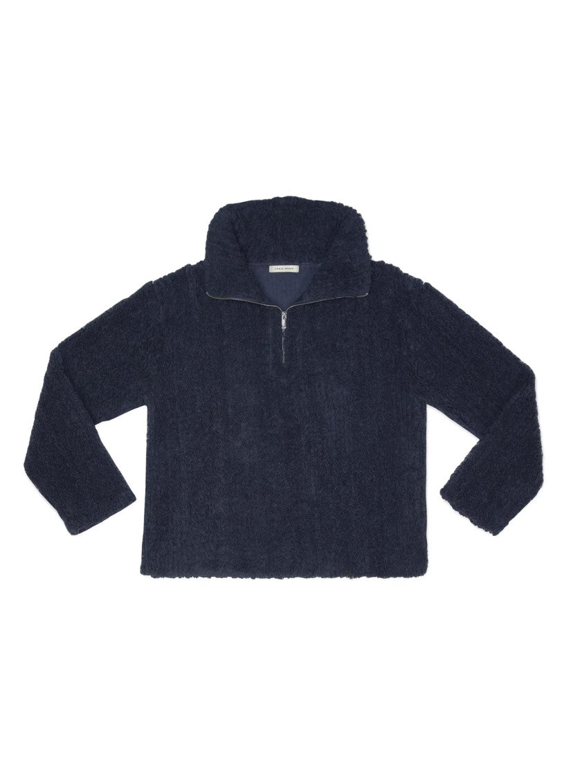Craig Green Handmade Loopback Pullover With Half Zip Detail