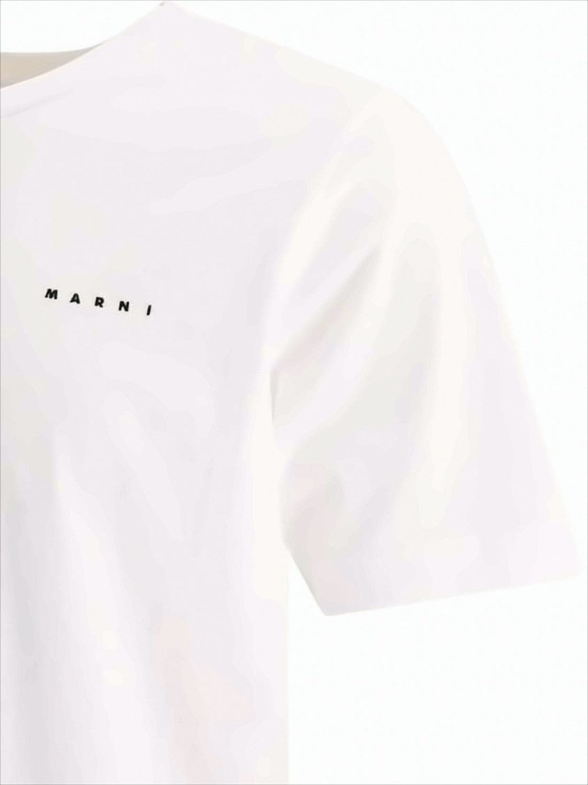 Marni Minimalist Cotton Short-Sleeve T-Shirt With Subtle Logo