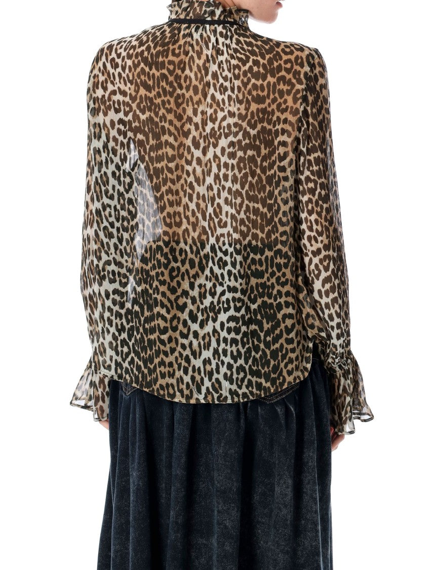 Ganni Leo Chiffon Shirt