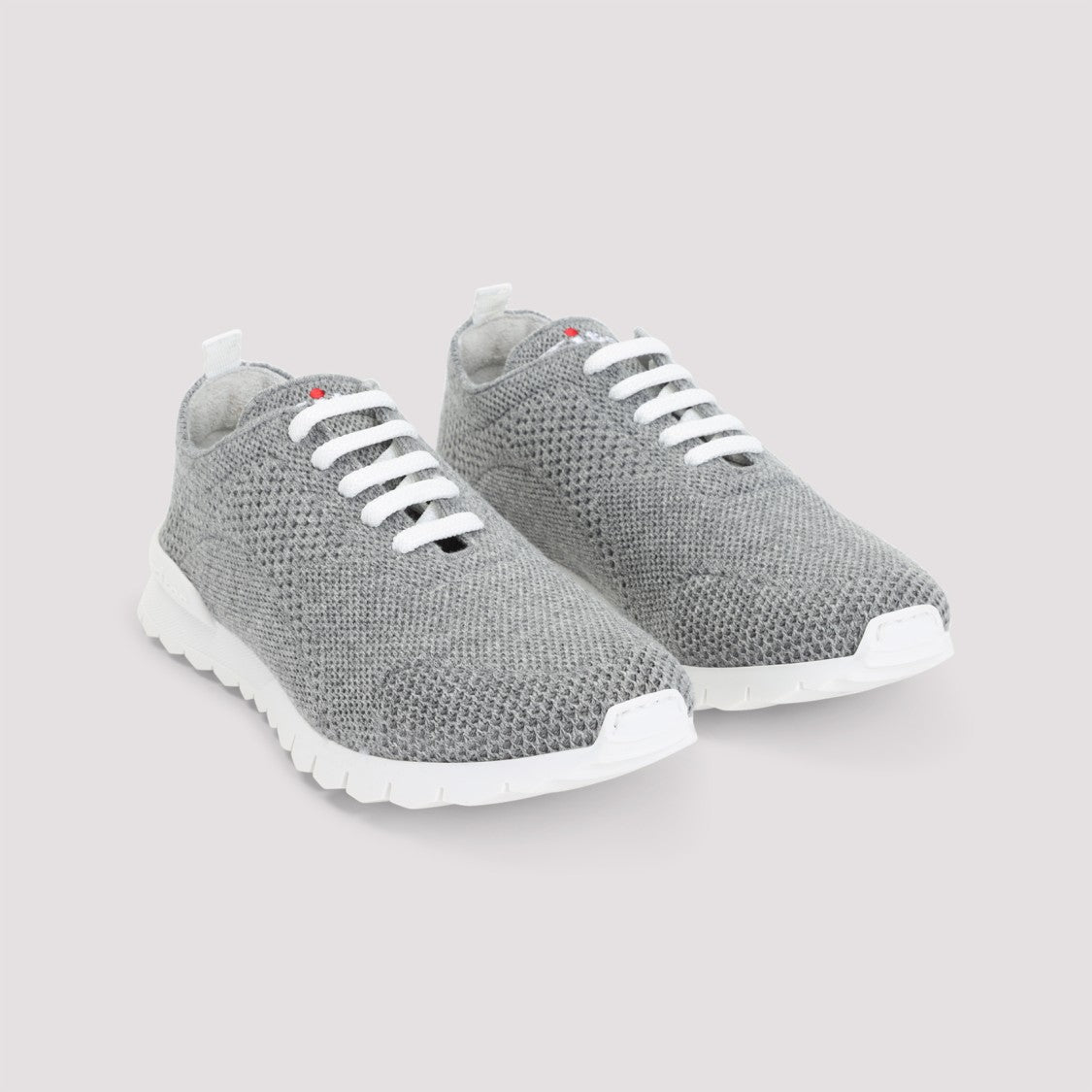 Kiton Fits Grey Cashmere Sneakers