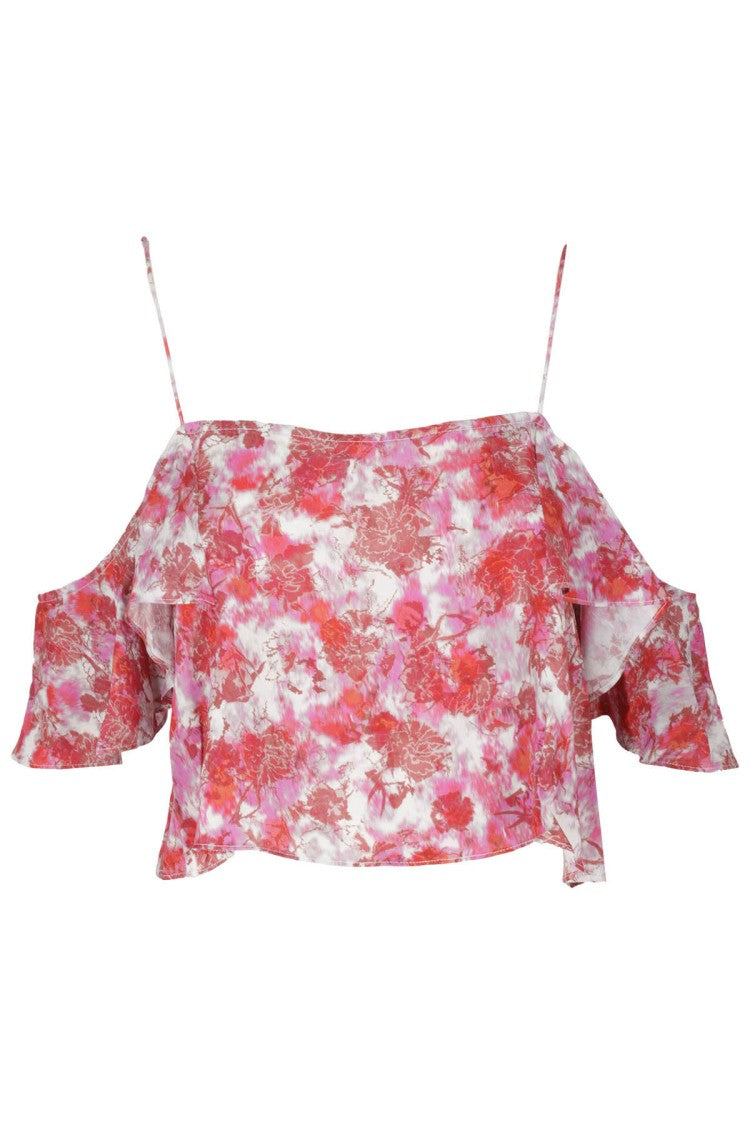 Iro Red Multicolor Top