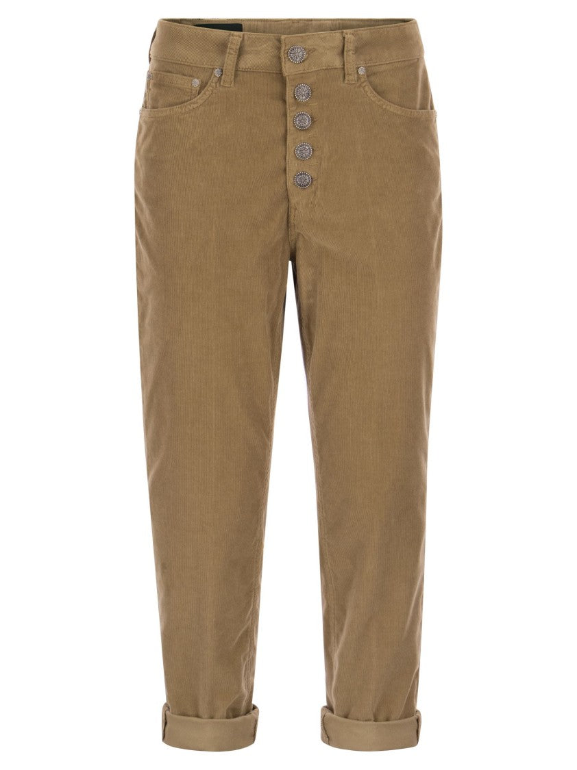 Dondup Koons - Multi-Striped Velvet Trousers
