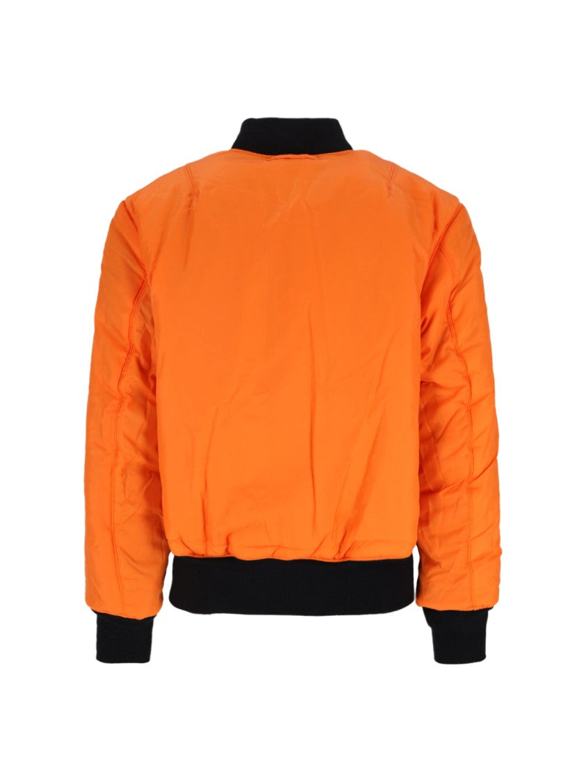 Alpha Industries Reversible "Ma-1 Heritage" Bomber – Black And Orange