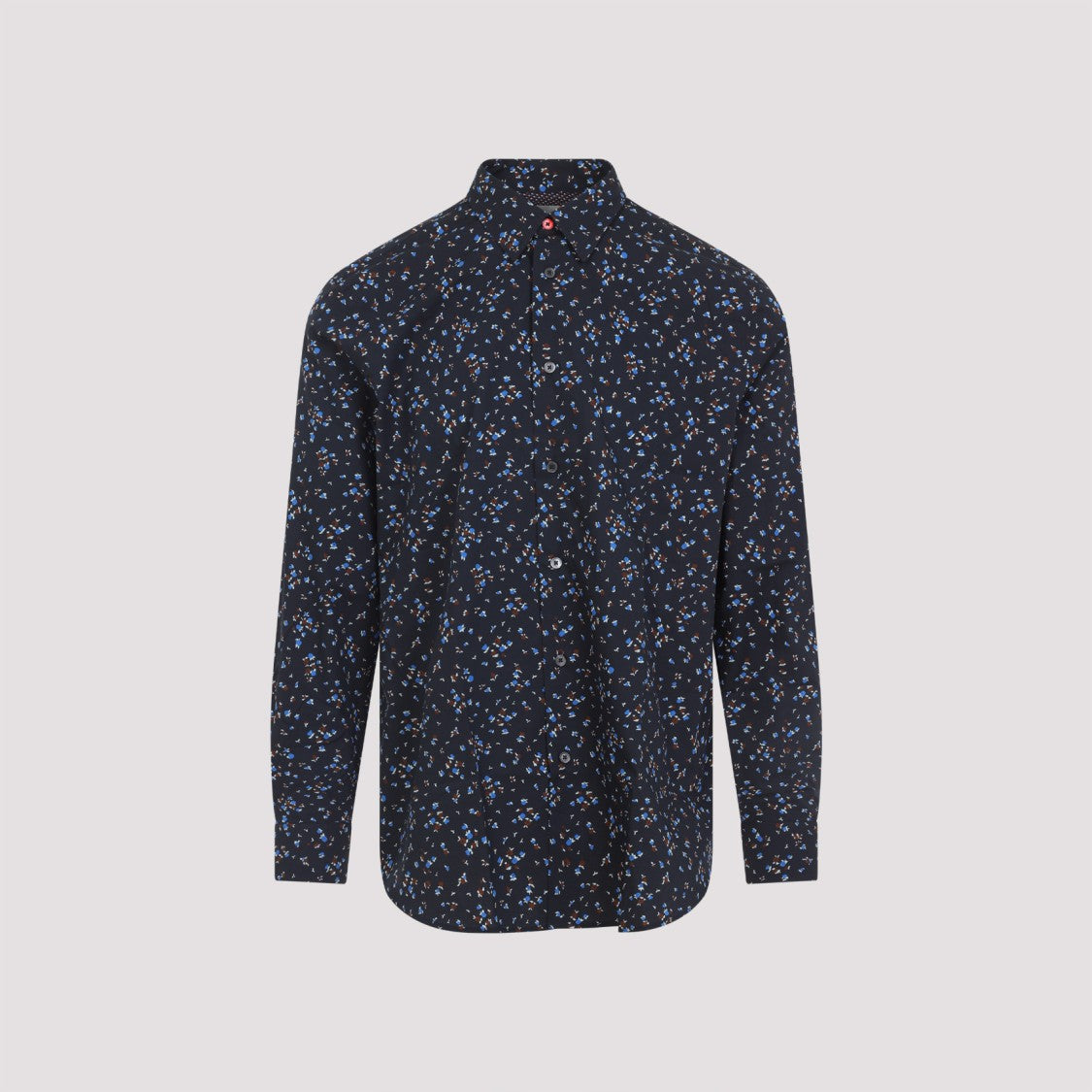 Paul Smith Floral Patterned Cotton Shirt With Classic Collar