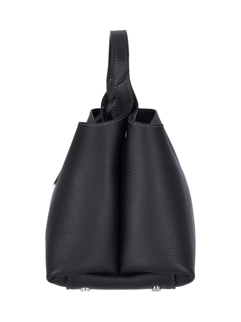 Tod's Structured Pebbled Texture Shoulder Bag