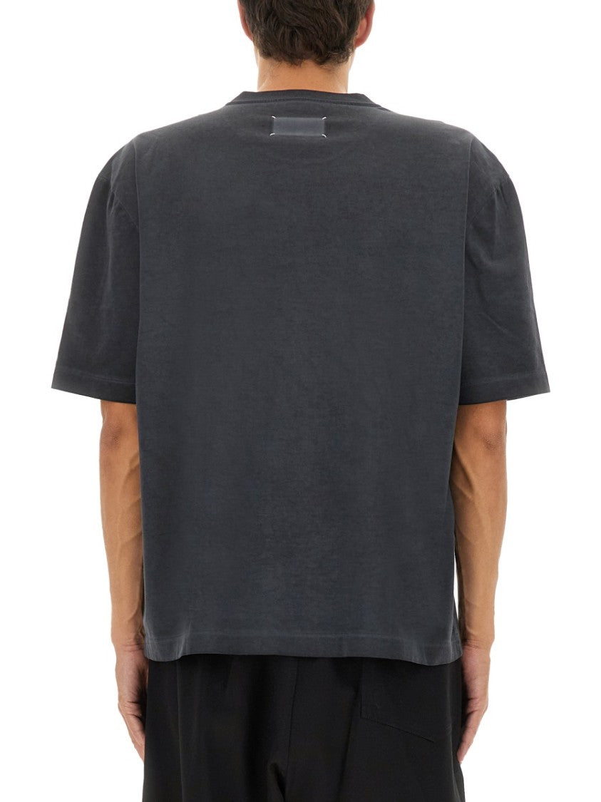 Maison Margiela Boxy Black Cotton T-Shirt