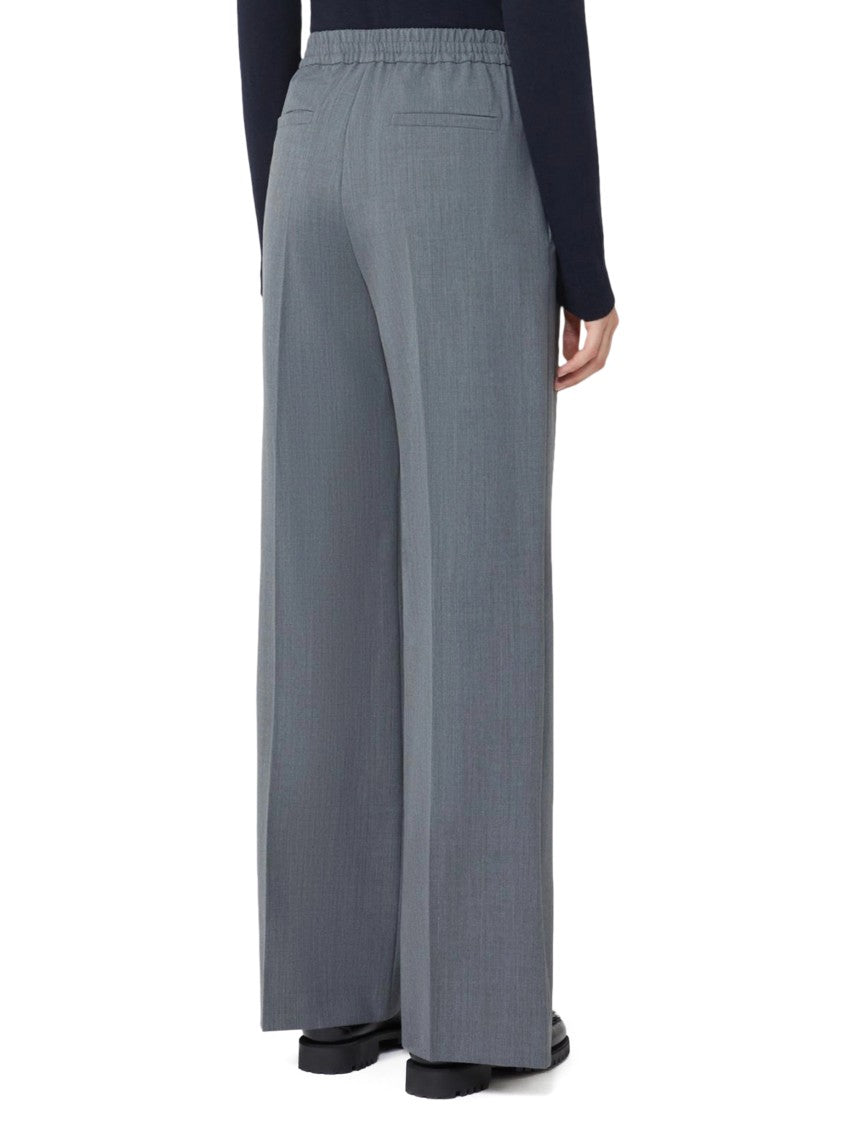 Max Mara Tailored Grey Trousers With Refined Texture