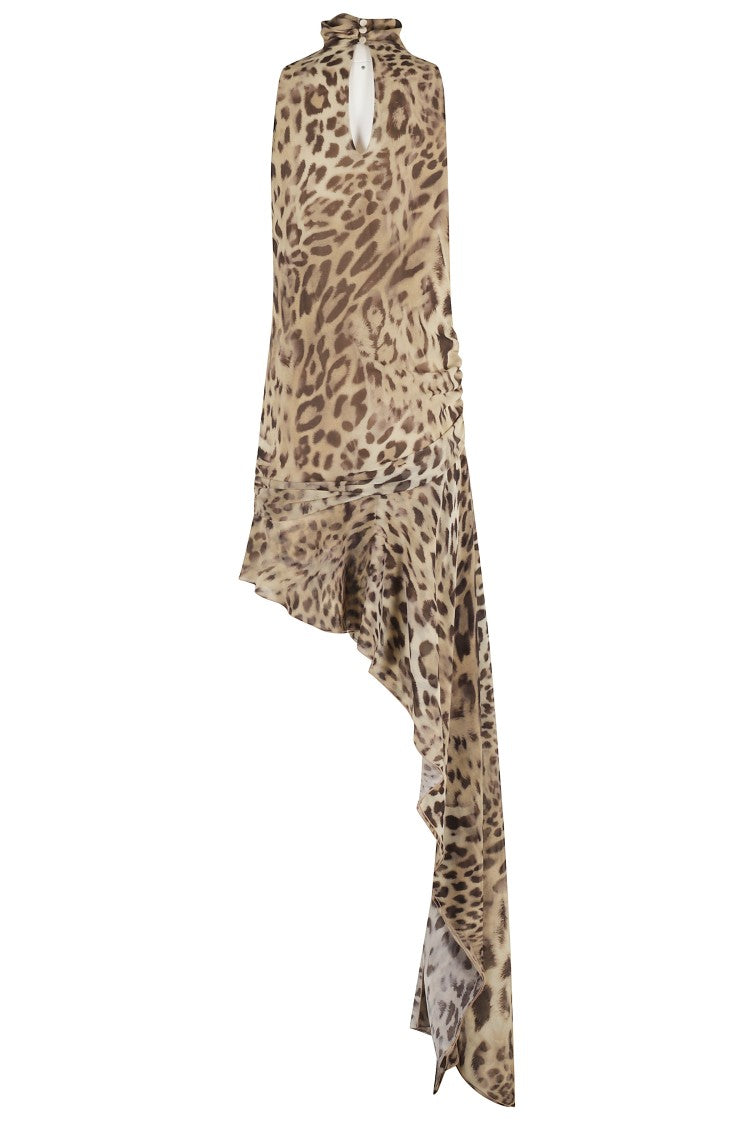 The Andamane Zahira Dress Turtleneck Asymmetrical Maxi Dress