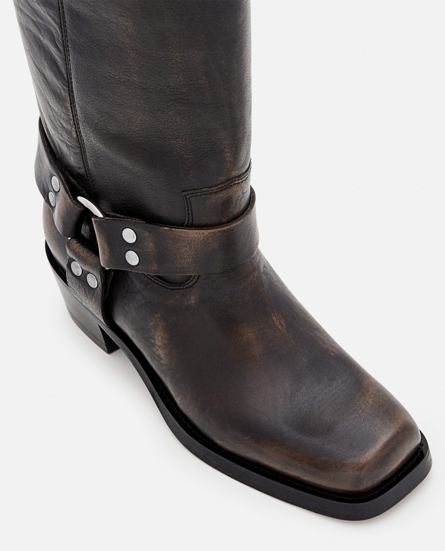 Paris Texas Roxy Brushed Boots Heel 45