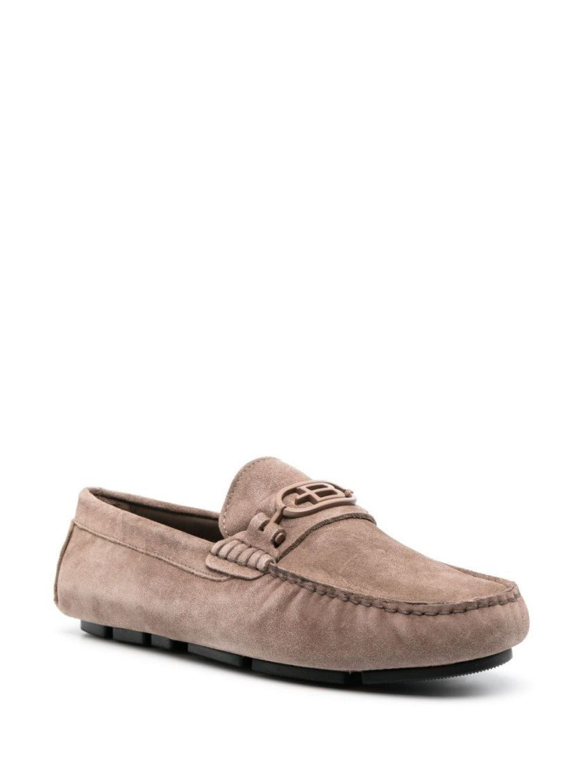 Baldinini Beige Cow Leather Loafers
